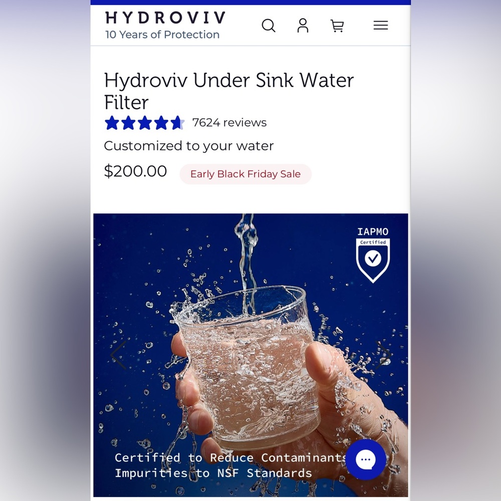 Water Filter with IAPMO Certification